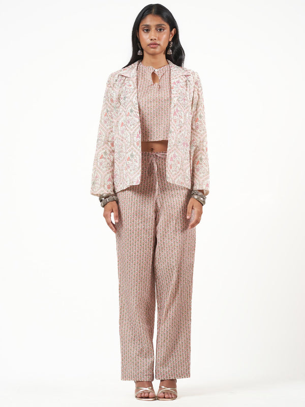 Indian Printed Indo Western 3 Pc Suit