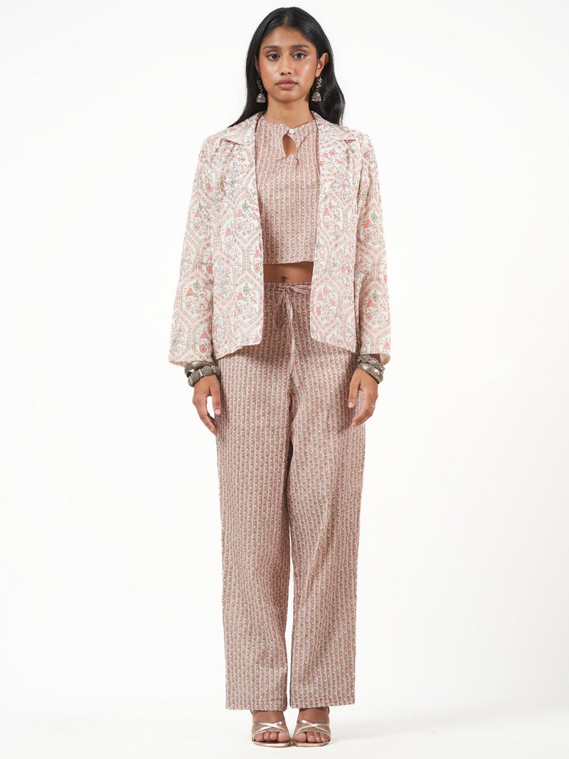 Indian Printed Indo Western 3 Pc Suit