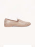 Beige Floral Embroidered Ethnic Slip-On Shoes