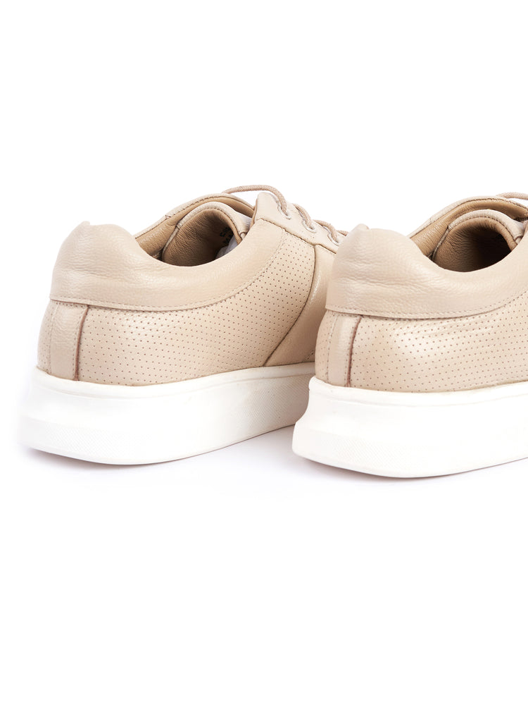 Genuine Leather Lightweight Lace-Up Shoes