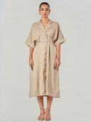 Relaxed Fit Midi Shirt Dress