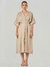 Relaxed Fit Midi Shirt Dress
