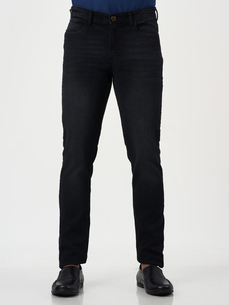 Black Regular Fit Jeans