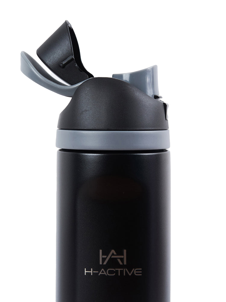 480ml Steel Sports Water Bottle with Flip Lid