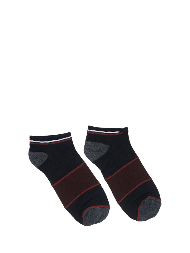 Black Bamboo Cotton Ankle Socks