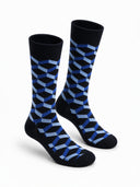 Black Bamboo Cotton Crew Socks