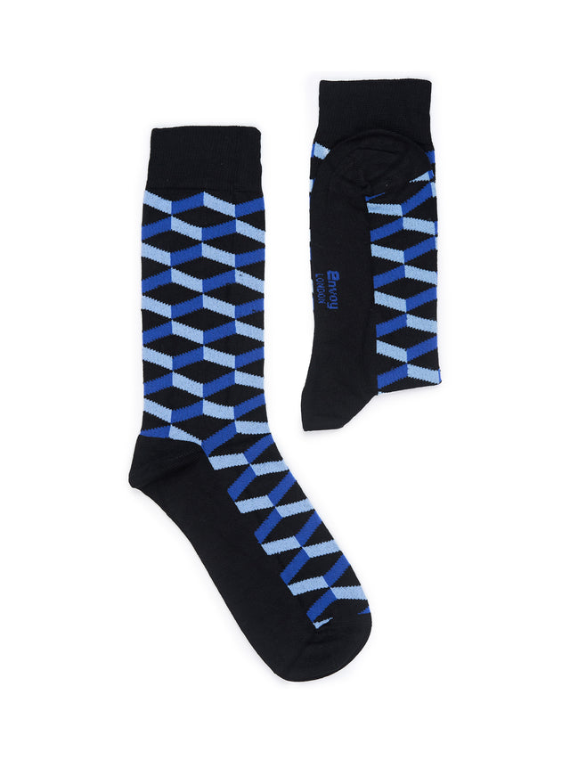 Black Bamboo Cotton Crew Socks