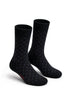 Black Bamboo Cotton Crew Socks