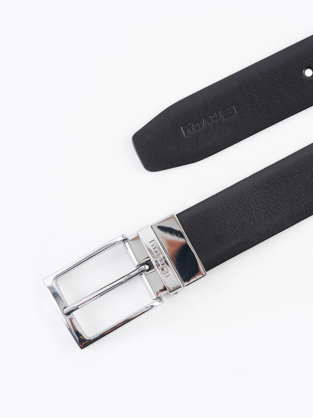 Black Brown Reversible Leather Belt