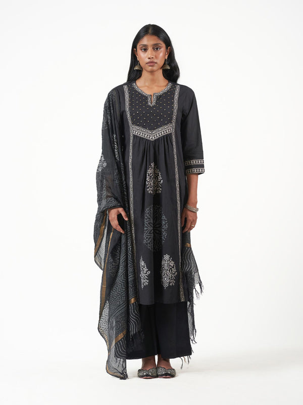 Cotton Motif Print Shalwar Set