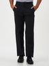 Smart Casual Black Cotton Stretch Slim Fit Chinos