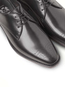 Full Grain Leather Embossed Lace-Up Shoes