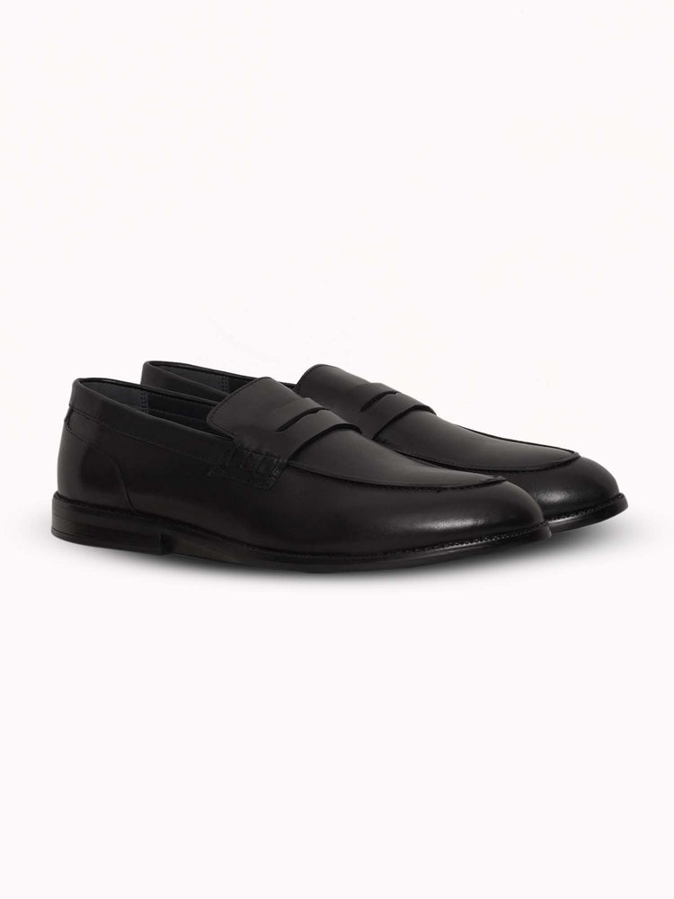 Full Grain Leather Embossed Slip-On Shoes