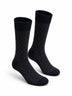 Black & Dark Blue Bamboo Cotton Crew Socks