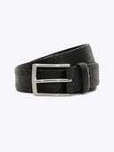 Floral Embossed Full Grain Leather Belt