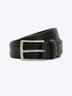 Floral Embossed Full Grain Leather Belt