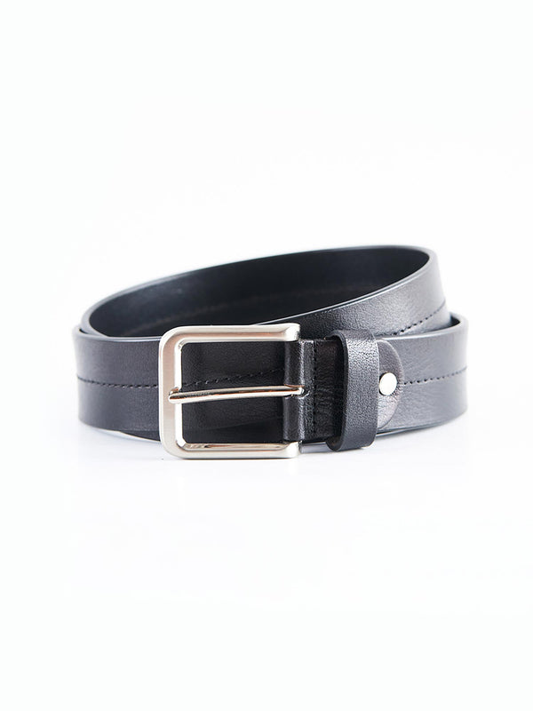 Black Full Grain Leather Belt