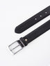 Black Full Grain Leather Casual Belt