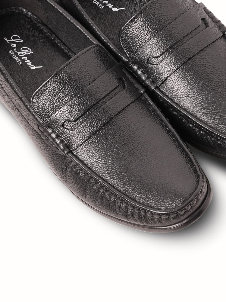 Genuine Goat Leather Slip-On Shoes