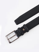 Black Genuine Leather Formal Belt