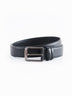 Black Genuine Leather Formal Belt