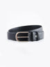 Black Genuine Leather Formal Belt