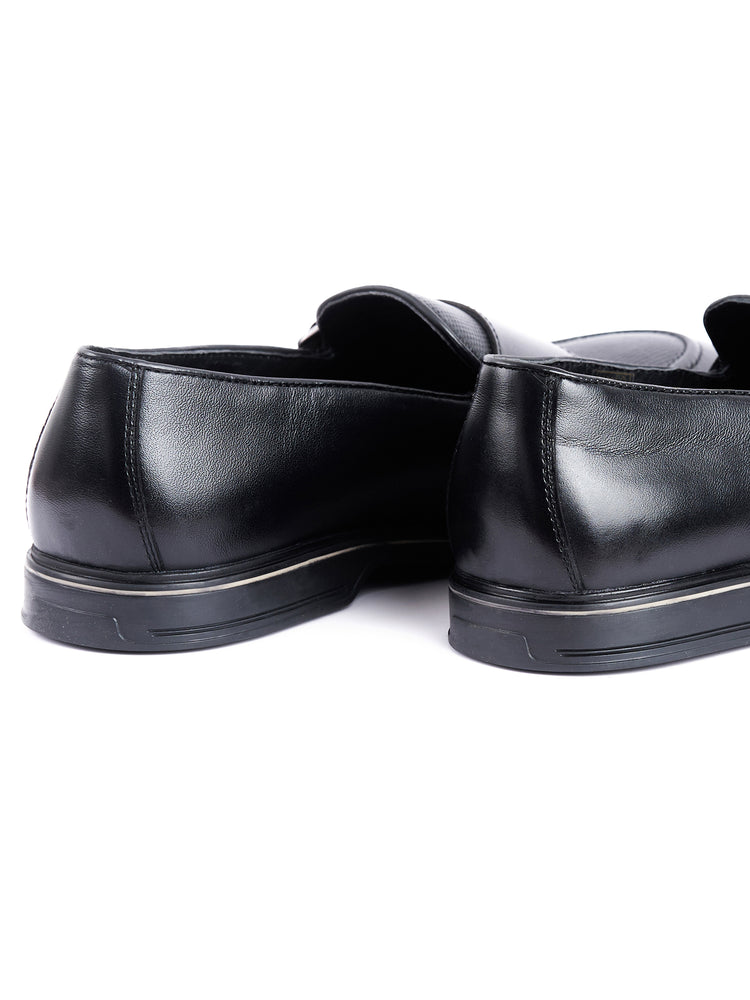 Genuine Leather Double Monk Slip-On Shoes