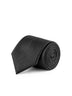 Black Geometric Matte Finish Microfiber Necktie