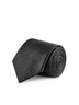 Black Jacquard Matte Finish Microfiber Necktie