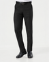 Black Polyester Viscose Regular Fit Trousers