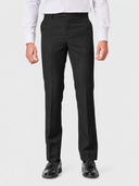 Black Plain Slim Fit Formal Trousers