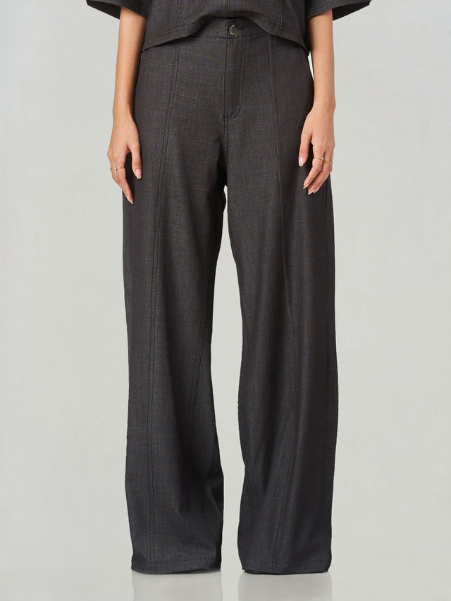 Oversized Wide Leg Denim Trousers