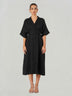 Relaxed Fit Midi Shirt Dress