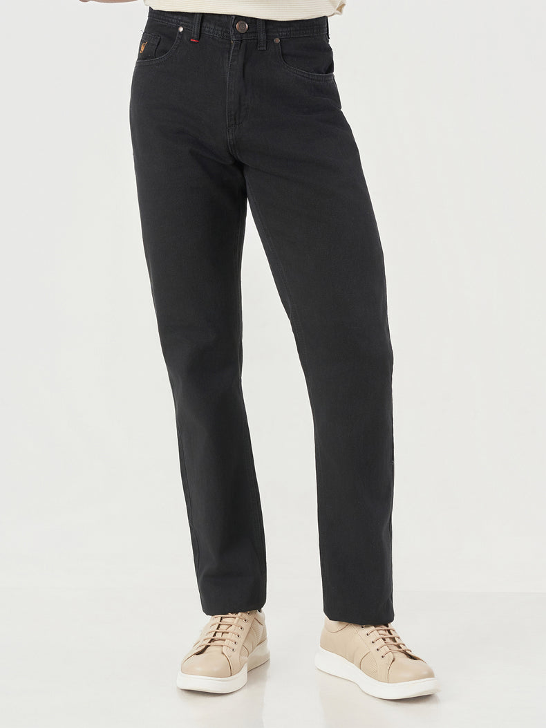 Black Regular Fit Jeans