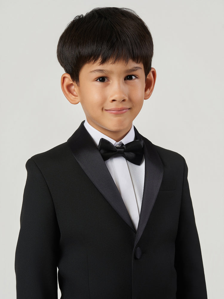 Black Regular Fit Shawl Lapel Formal Suit
