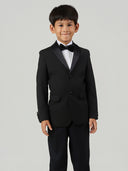 Black Regular Fit Shawl Lapel Formal Suit