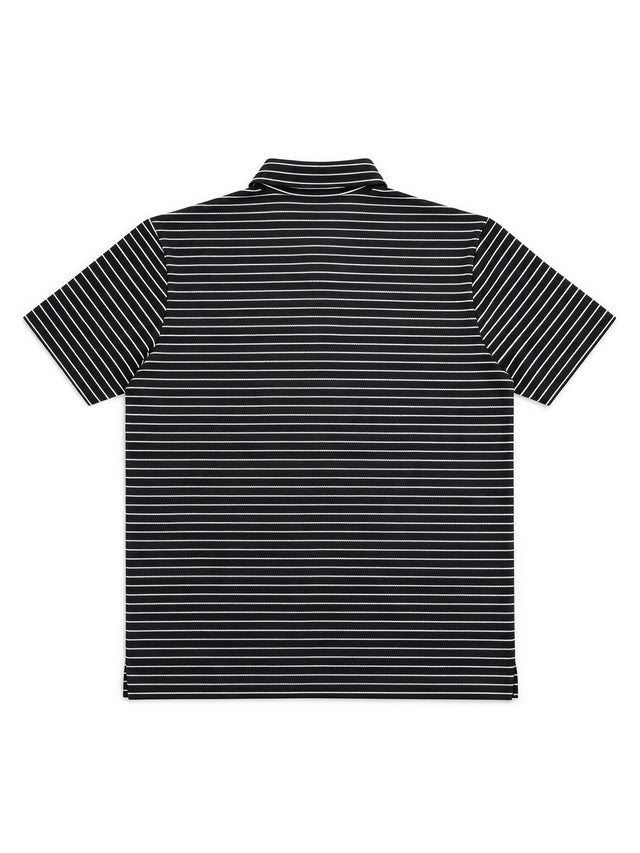 Men's Black Horizontal Stripe Casual T-Shirt