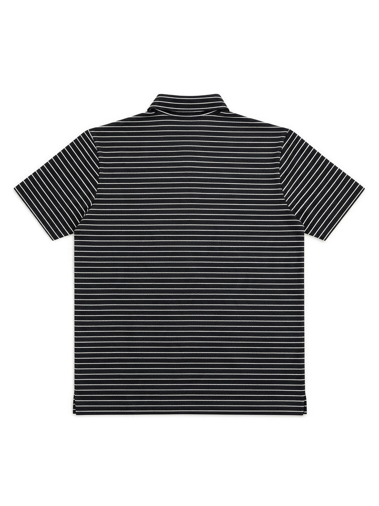 Men's Black Horizontal Stripe Casual T-Shirt