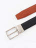Black Tan Reversible Leather Belt