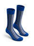 Blue Bamboo Cotton Crew Socks
