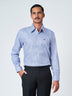 Blue Checked Long Sleeve Casual Shirt