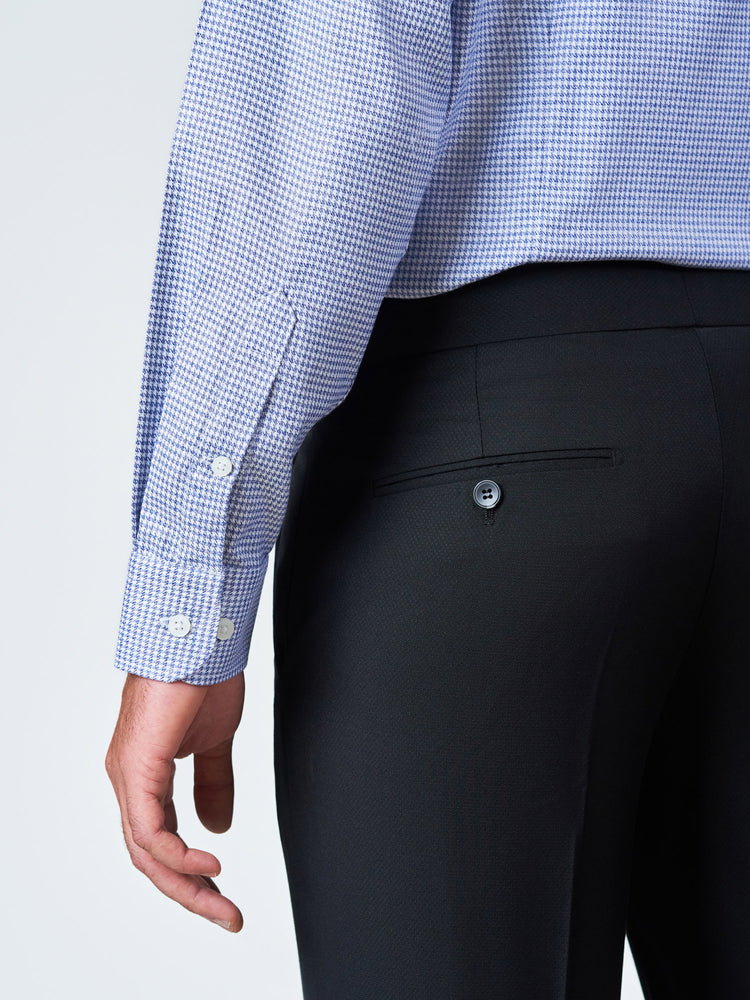 Blue Checked Long Sleeve Casual Shirt