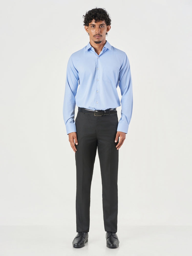 Blue Design Slim Fit Formal Shirt