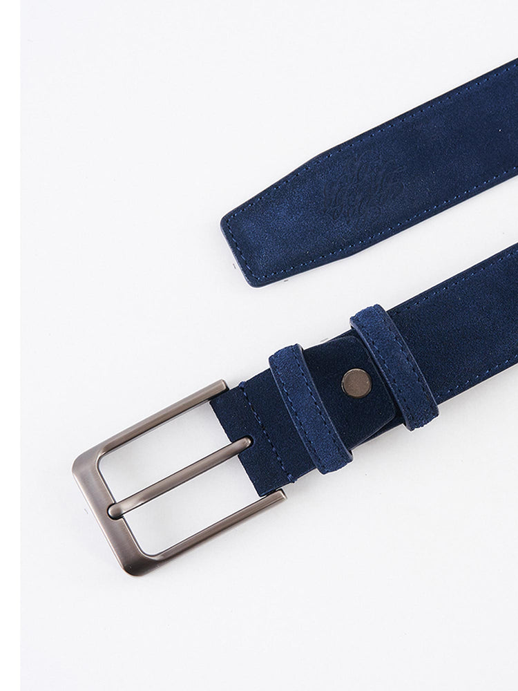 Blue Genuine Leather Casual Belt