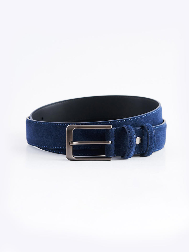 Blue Genuine Leather Casual Belt