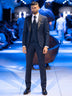 Blue Jacquard Slim Fit Ceremonial Suit