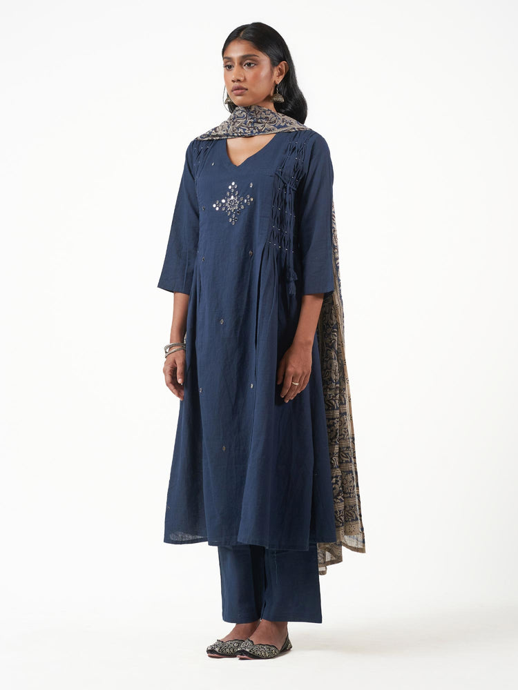 Khaadi Cotton Mirror Detail Shalwar Set