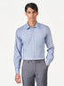 Blue Plain Long Sleeve Formal Shirt