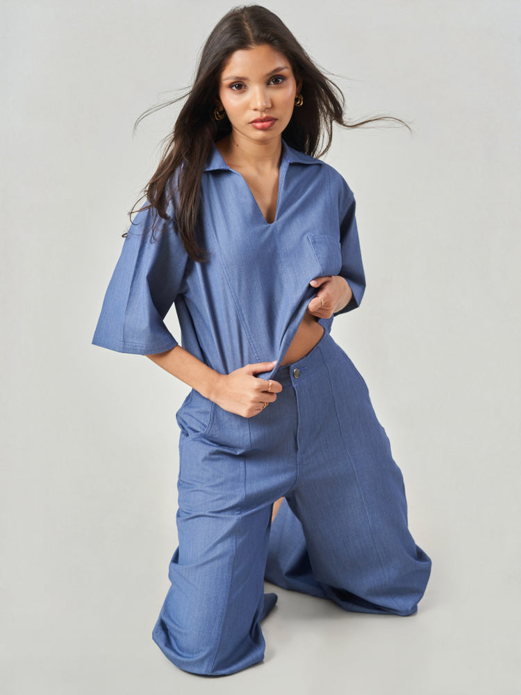 Oversized Cut and Sew Blouse
