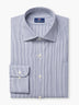 Blue Striped Cotton Twill Custom Shirt